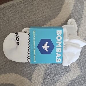 Bombas White Athletic Socks 4 Pairs